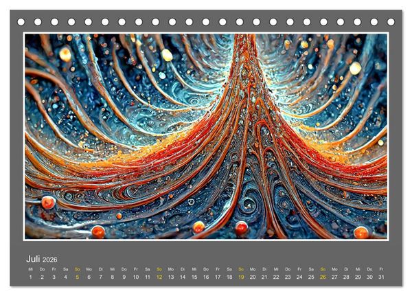 Produktbild: Strukturvisionen (Tischkalender 2026 DIN A5 quer), CALVENDO Monatskalender