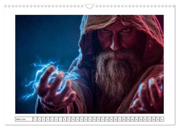 Produktbild: Elfen, Zauber, Drachen (Wandkalender 2026 DIN A3 quer), CALVENDO Monatskalender