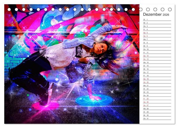 Produktbild: Break Dance (Tischkalender 2026 DIN A5 quer), CALVENDO Monatskalender