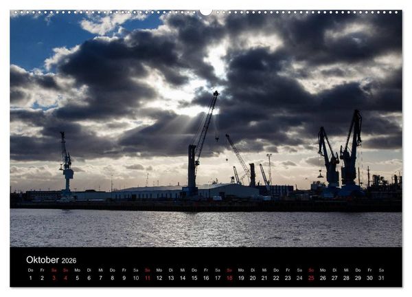 Produktbild: Hafen Hamburg (hochwertiger Premium Wandkalender 2026 DIN A2 quer), Kunstdruck in Hochglanz
