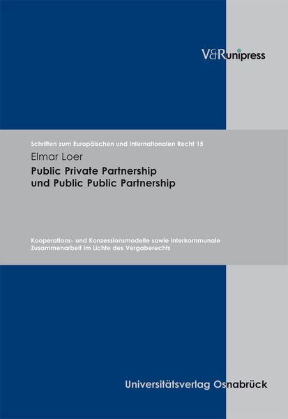 Produktbild: Public Private Partnership und Public Public Partnership