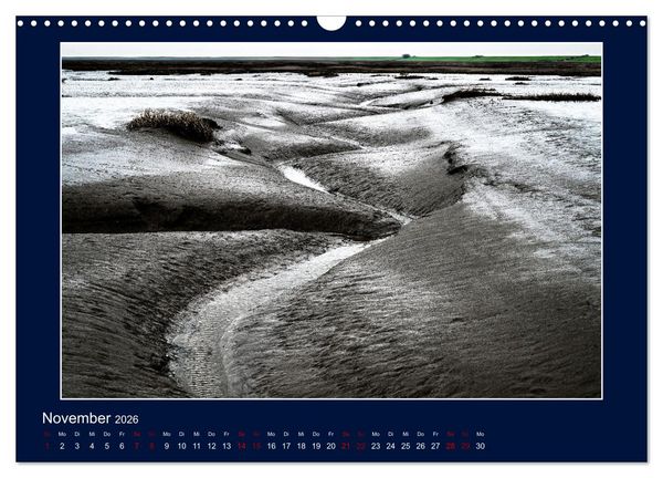 Produktbild: Wolken, Watt und Wellen. Fotografische Impressionen vom Jadebusen. (Wandkalender 2026 DIN A3 quer), CALVENDO Monatskalender