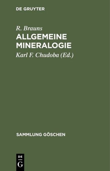 Produktbild: Allgemeine Mineralogie
