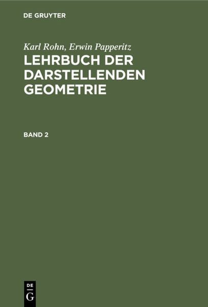 Produktbild: Lehrbuch der darstellenden Geometrie. Band 2