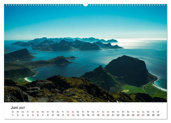 Produktbild: Atemberaubende Natur der Lofoten (Wandkalender 2027 DIN A2 quer), CALVENDO Monatskalender