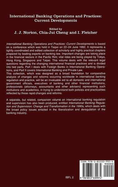 Produktbild: International Banking Operations and Practices