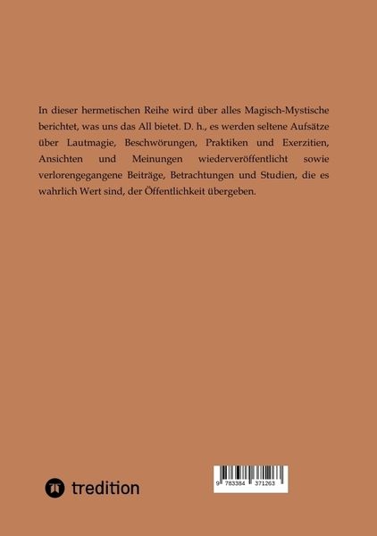 Hermetische Aufsätze über Gott und die Welt