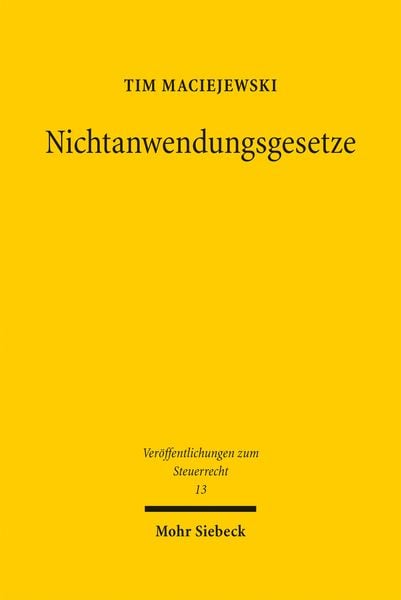 Produktbild: Maciejewski, T: Nichtanwendungsgesetze