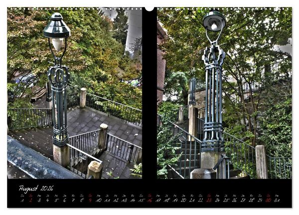 Produktbild: Wuppertal - Stadt der Schwebebahn in HDR (hochwertiger Premium Wandkalender 2026 DIN A2 quer), Kunstdruck in Hochglanz