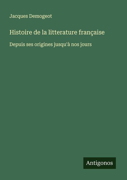 Produktbild: Histoire de la litterature fran&ccedil;aise