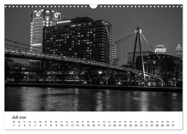Produktbild: Frankfurt am Main bei Tag und Nacht (Wandkalender 2026 DIN A3 quer), CALVENDO Monatskalender