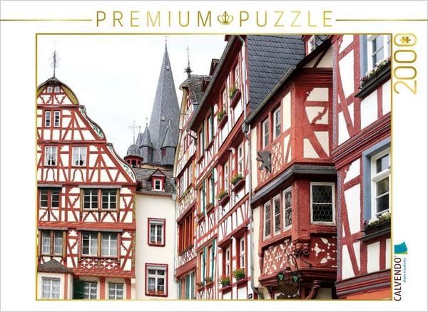 CALVENDO Puzzle Fachwerk am historischen Marktplatz in Bernkastel-Kues | 2000 Teile Lege-Größe 90x67cm Foto-Puzzle für glückliche Stunden