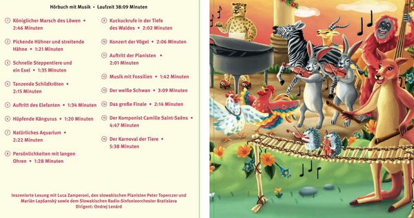 Produktbild: Der Karneval der Tiere. Eine fr&ouml;hliche Musikfantasie.