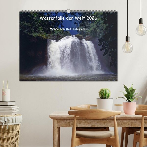Produktbild: Wasserf&auml;lle der Welt 2026 (Wandkalender 2026 DIN A2 quer), CALVENDO Monatskalender