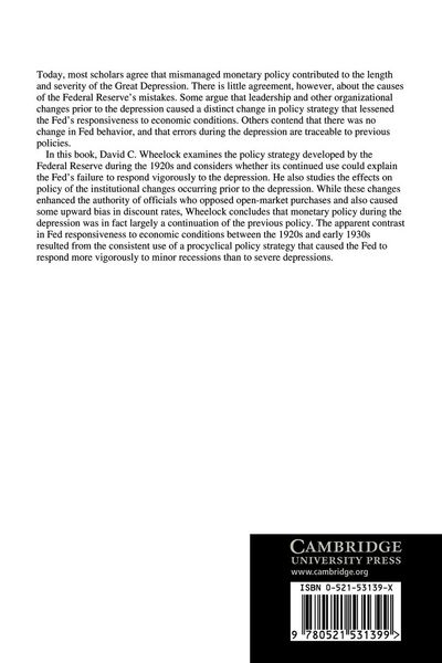 Produktbild: The Strategy and Consistency of Federal Reserve Monetary Policy, 1924 1933
