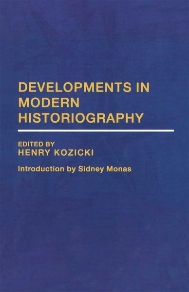 Produktbild: Developments in Modern Historiography