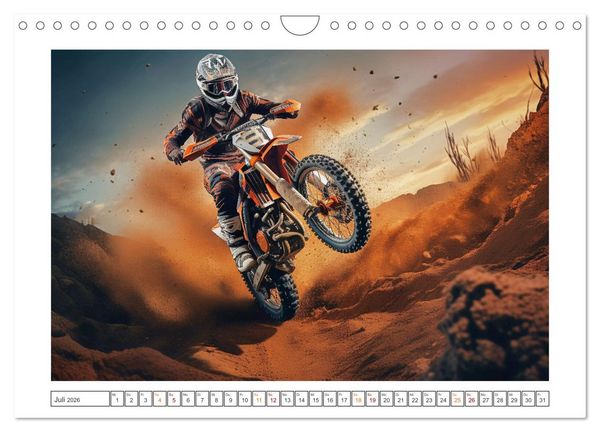 Produktbild: Motorcross Welt (Wandkalender 2026 DIN A4 quer), CALVENDO Monatskalender