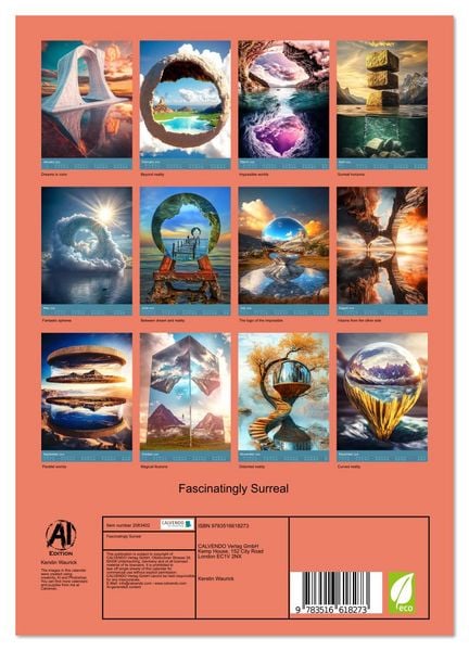 Produktbild: Fascinatingly Surreal (Wall Calendar 2026 DIN A4 portrait), CALVENDO 12 Month Wall Calendar