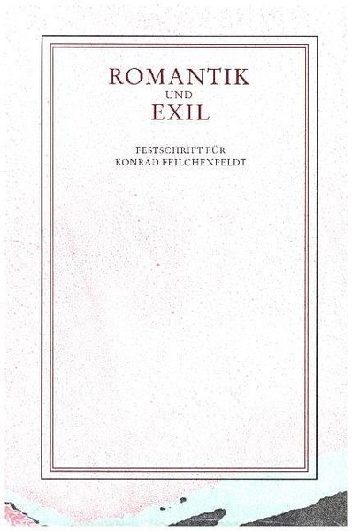 Produktbild: Romantik und Exil