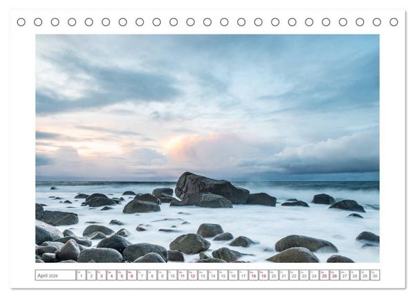 Produktbild: Geheimnisvolle Lofoten (Tischkalender 2026 DIN A5 quer), CALVENDO Monatskalender
