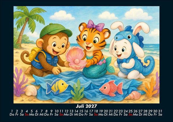 Produktbild: Das Jahr der Kost&uuml;me mit Milo, Tina & Bouncy 2027 Fotokalender DIN A5