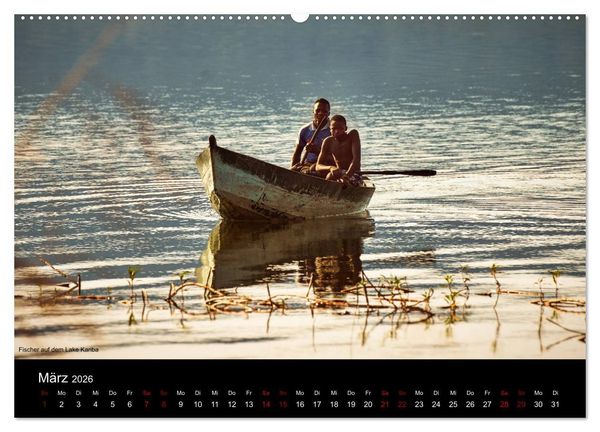 Produktbild: SAMBIA IM HERZEN AFRIKAS (hochwertiger Premium Wandkalender 2026 DIN A2 quer), Kunstdruck in Hochglanz