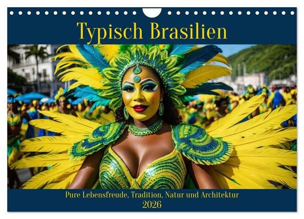 Produktbild: Typisch Brasilien (Wandkalender 2026 DIN A4 quer), CALVENDO Monatskalender