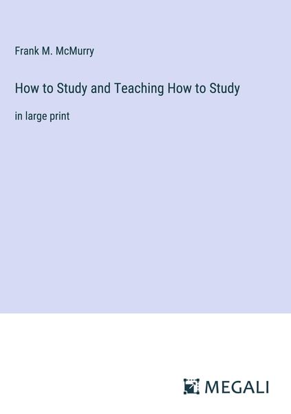 Produktbild: How to Study and Teaching How to Study