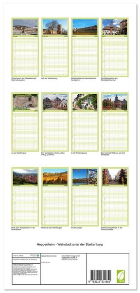 Produktbild: Familienplaner 2026 - Heppenheim - Weinstadt unter der Starkenburg mit 5 Spalten (Wandkalender, 21 x 45 cm) CALVENDO