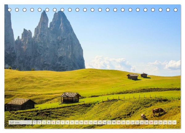 Produktbild: "Bergpixel" Faszination Bergwandern (Tischkalender 2026 DIN A5 quer), CALVENDO Monatskalender