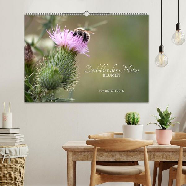 Produktbild: Zierbilder der Natur BLUMEN (Wandkalender 2026 DIN A2 quer), CALVENDO Monatskalender