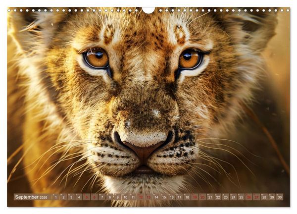 Produktbild: Wenn die wilden Katzen leise durch ihr Revier streifen (Wandkalender 2026 DIN A3 quer), CALVENDO Monatskalender