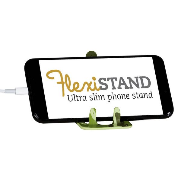 Produktbild: Flexistand (Camouflage) - flexibler Handyaufsteller - f&uuml;r alle Handys und Mini-Tablets - superflach - stufenlos verstellbar - hochkant und quer - passt in jede Hosentasche