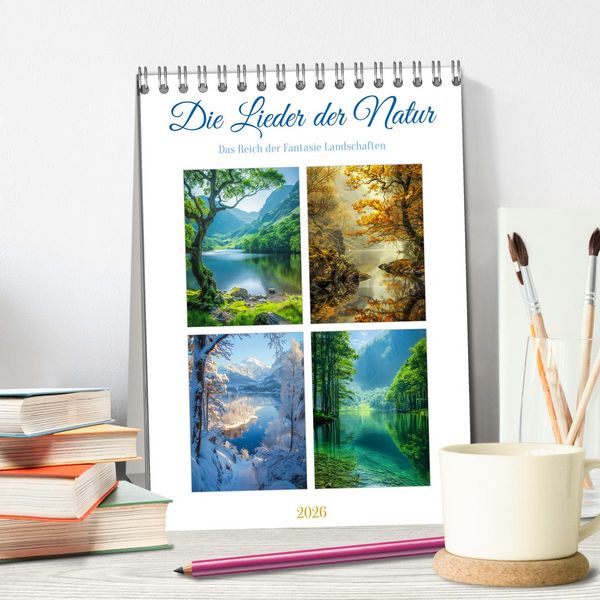 Produktbild: Die Lieder der Natur (Tischkalender 2026 DIN A5 hoch), CALVENDO Monatskalender