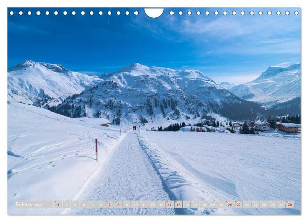 Produktbild: Lech am Arlberg - Winterzauber f&uuml;r das ganze Jahr (Wandkalender 2026 DIN A4 quer), CALVENDO Monatskalender