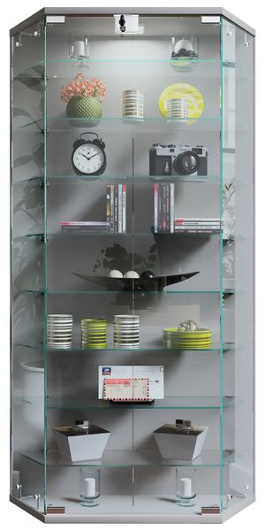 Produktbild: Wandvitrine H&auml;ngevitrine Glasvitrine Benila XL