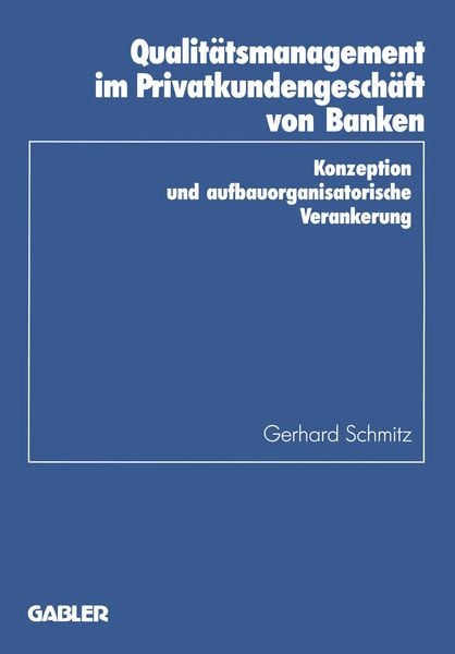 Produktbild: Qualit&auml;tsmanagement im Privatkundengesch&auml;ft von Banken