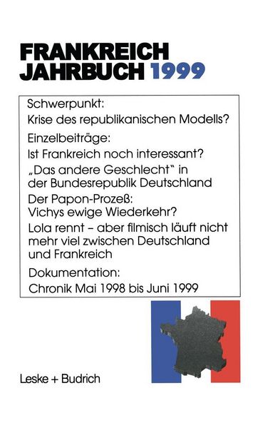 Produktbild: Frankreich-Jahrbuch 1999