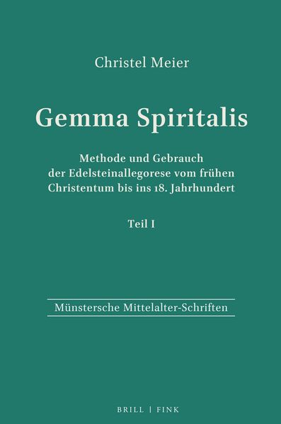 Produktbild: Gemma Spiritali. Meth. u. Gebrauch d. Edelsteinallegorese v. fr. Christentum bis