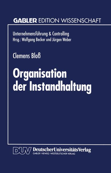 Produktbild: Organisation der Instandhaltung