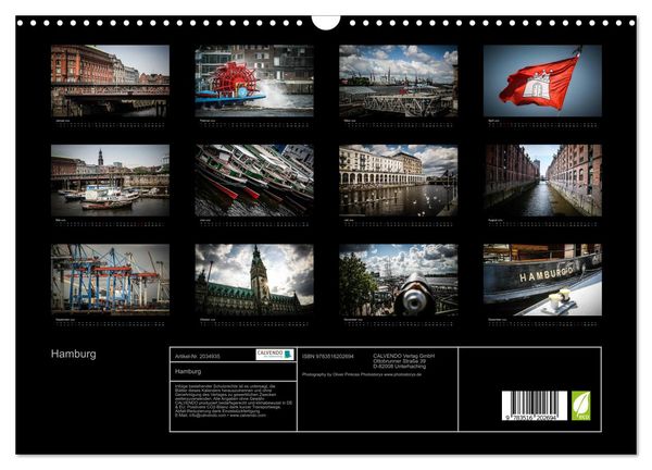 Produktbild: Hamburg (Wandkalender 2026 DIN A3 quer), CALVENDO Monatskalender