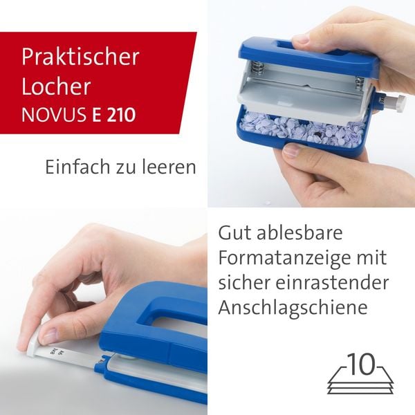 Produktbild: novus Locher und Heftger&auml;t blau