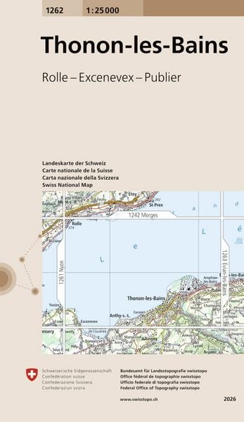 Produktbild: Swisstopo 1 : 25 000 Thonon-les-Bains