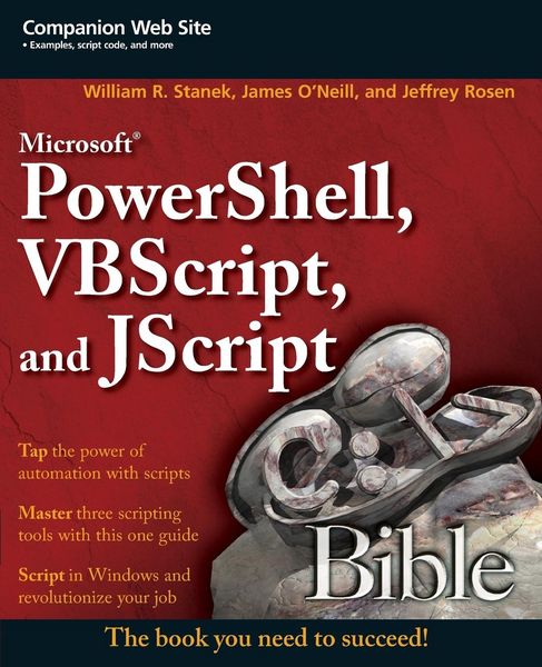 Produktbild: Microsoft Powershell, VBScript and JScript Bible