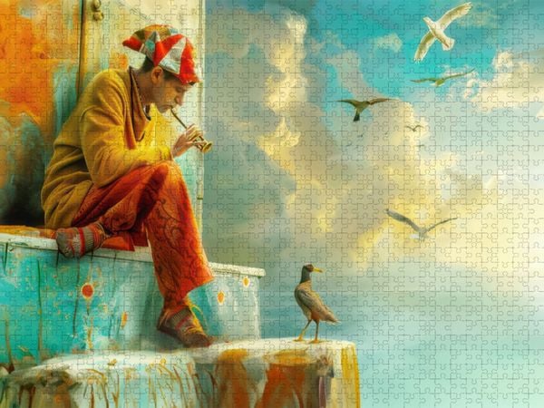Produktbild: CALVENDO Puzzle Surrealistisches Venedig | 1000 Teile Lege-Gr&ouml;&szlig;e 64x48cm Foto-Puzzle f&uuml;r gl&uuml;ckliche Stunden