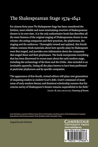 Produktbild: The Shakespearean Stage 1574-1642