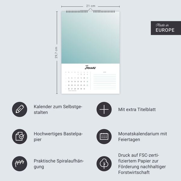 Produktbild: Kreativkalender Design A4 2026