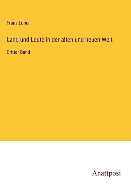 Produktbild: Land und Leute in der alten und neuen Welt