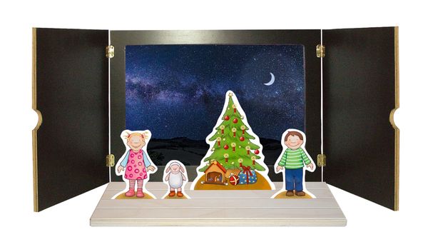 Produktbild: Emma und Paul feiern Advent und Weihnachten. Erz&auml;hlschienen-Figurenset