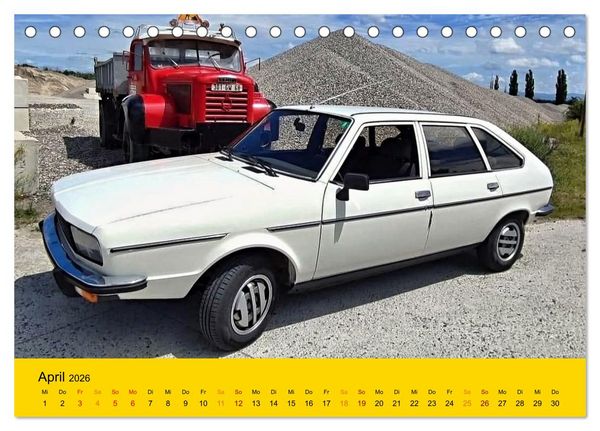 Produktbild: Historische Renault (Tischkalender 2026 DIN A5 quer), CALVENDO Monatskalender
